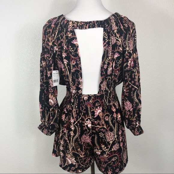 NWT Free People Black Combo romper. Size XS - Picture 6 of 10